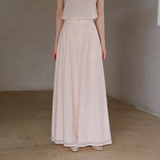 Diadem Camellia Pink Ramie Cheongsam Pants