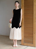 Jessamine Smoky Black Silk Cheongsam Dress