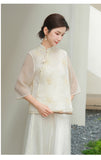 Jaylee Gorgeous Embroidery Qipao Cheongsam Top