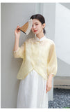 Zoya Shining Embroidery Qipao Cheongsam Top