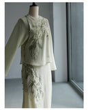 Gabriela Delightful Embroidery Qipao Cheongsam Two Piece