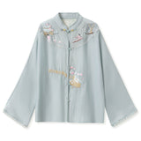 Irma Velvet Glow Embroidery Qipao Cheongsam Two Piece