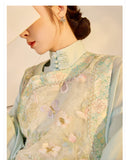 Silk Angelina Exquisite Embroidery Qipao Cheongsam Vest Top