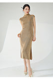 Pleated Cora Elegant Qipao Cheongsam