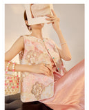 Silk Amari Captivating Embroidery Qipao Cheongsam Vest Top
