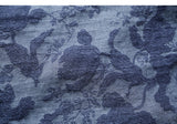 Peace 2-Piece Dark Blue Jacquard Cheongsam Set
