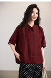Tender Light Blue Loose Cheongsam Top