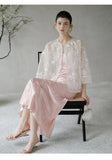 Azalea 2-Piece Light Peach Pink Cheongsam Top