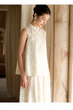 Celebrated 2-Piece Light Apricot Cheongsam Top