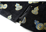 Xandra Black Jacquard Cheongsam Vest