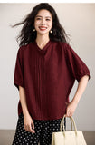 Tender Light Blue Loose Cheongsam Top