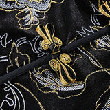 Poinsettia Sumptuous Slim Fit Elegant Cheongsam Qipao Dress