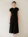 Lace Black Slim Fit Cheongsam Dress