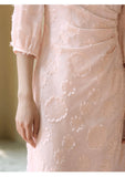 Rita Cherry Blossom Pink Cheongsam Dress