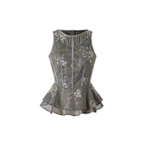 Princess 2-Piece Embroidered Cheongsam Top Skirt