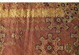 Symphony Flower Coffee Jacquard Cheongsam Top
