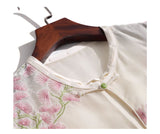 Silk Brooklyn Dazzling Embroidery Qipao Cheongsam Top