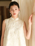Celebrated 2-Piece Light Apricot Cheongsam Top