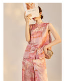 Snapdragon Graceful Qipao Cheongsam Two Piece