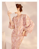 Evelynn Cute Embroidery Qipao Cheongsam Two Piece