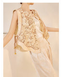 Makayla Dazzling Embroidery Qipao Cheongsam Three Piece