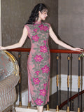 Wilhelma Spring Dawn Print Cotton Cheongsam