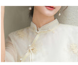 Jaylee Gorgeous Embroidery Qipao Cheongsam Top