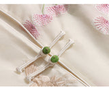 Silk Brooklyn Dazzling Embroidery Qipao Cheongsam Top