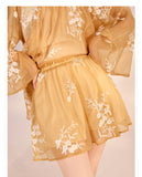 Amina Charming Embroidery Qipao Cheongsam Two Piece