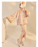 Melody 2-Piece Jacquard Embroidered Cheongsam Set