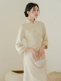 Margot 2-Piece Jinxing Pattern Cheongsam Dress