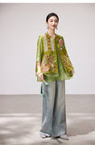 Iolanthe Matcha Green Embroidered Vest Cheongsam