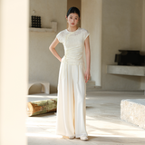 Odette Apricot Jade Slim Fit Cheongsam Top