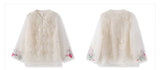 Silk Sutton Dazzling Embroidery Qipao Cheongsam Two Piece