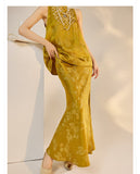 Willa Appealing Embroidery Qipao Cheongsam Two Piece