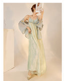 Irma Velvet Glow Embroidery Qipao Cheongsam Two Piece