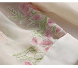 Silk Brooklyn Dazzling Embroidery Qipao Cheongsam Top