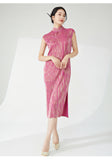 Pleated Cora Elegant Qipao Cheongsam