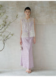 Kayla Shining Qipao Cheongsam Embroidery Two Piece