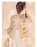 Palmer Appealing Embroidery Qipao Cheongsam Vest Top