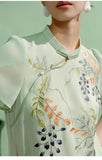 Callie Cute Embroidery Qipao Cheongsam Top