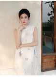 Ruth Romance Embroidery Qipao Cheongsam