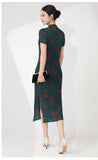 Pleated Lydia Bloom Ready Qipao Cheongsam