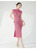 Pleated Cora Elegant Qipao Cheongsam
