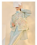 Silk Angelina Exquisite Embroidery Qipao Cheongsam Vest Top