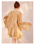 Amina Charming Embroidery Qipao Cheongsam Two Piece