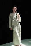 Gabriela Delightful Embroidery Qipao Cheongsam Two Piece