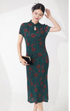 Pleated Lydia Bloom Ready Qipao Cheongsam