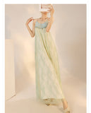 Irma Velvet Glow Embroidery Qipao Cheongsam Two Piece