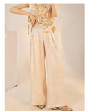 Makayla Dazzling Embroidery Qipao Cheongsam Three Piece